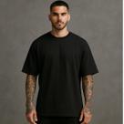 Camiseta Masculina 100% Algodão Oversized Preta Básica Camiseta Masculina 100% Algodão Oversized Preta Básica