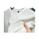 Camiseta Masculina 4XL De Seda Gelada De Alta Qualidade, Manga Curta, Respirável, Moda Verão, Cor