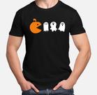 Camiseta Masculina Abóbora Fantasma Halloween Novidade Camiseta Masculina Abóbora Fantasma Halloween Novidade