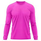 Camiseta Masculina Adulto Proteção Solar UV Manga Longa Segunda Pele Dry Fit