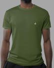 Camiseta Masculina Algodão Egípcio Verde Militar