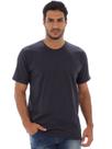 Camiseta Masculina Algodão Manga Curta Básica Grafite
