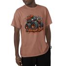 Camiseta Masculina Algodão Premium Street Estampa Monster Truck Carro Halloween Manga Curta