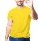 Camiseta Masculina Amarela Moda Básica