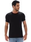 Camiseta Masculina Anistia Lisa Algodão com Elastano Fit Preta