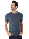 Camiseta Masculina Anistia Lisa Algodão Elastano Fit Grafite Camiseta Masculina Anistia Lisa Algodão Elastano Fit Grafite