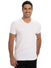 Camiseta Masculina Anistia Lisa Dec. V Algodão com Elastano Fit Branco