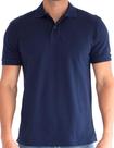 camiseta masculina azul marinho lisa tam M gola polo