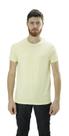 Camiseta masculina Básica Amarela Gola Redonda 100% algodão