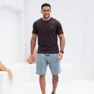 Camiseta Masculina Básica Confortável Logo Surfwear Casual