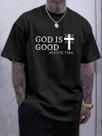 Camiseta Masculina Basica Inspiradora Estampada Jesus Fé