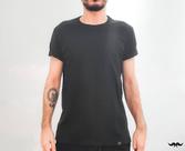 Camiseta Masculina Básica Lisa Sem Estampa Alogodão