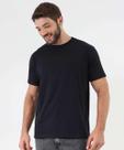 Camiseta Masculina Básica Manga Curta Marisa Preto-47112