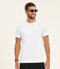 Camiseta Masculina Básica Meia Malha Diametro Branco Camiseta Masculina Básica Meia Malha Diametro Branco