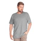 Camiseta Masculina Básica Plus Size Comfort Cinza