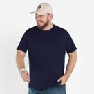 Camiseta Masculina Básica Plus Size Comfort Marinho