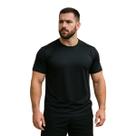 Camiseta Masculina Básica Poliéster Lisa Tradicional Treino