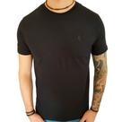 Camiseta Masculina Básica Preta Slim Fit M Algodão Biotwo