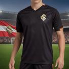 Camiseta Masculina Betel Inter Gold II Gola V Preto/Dourado