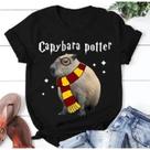 Camiseta Masculina Blusa Feminina 100% Algodão Harry Potter Capivara Simples Lançamento 2024