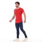 Camiseta Masculina Bordada Com Furinhos