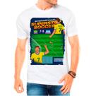 Camiseta Masculina Branca Allejo Jogador Soccer jogos Anos90 Camiseta Masculina Branca Allejo Jogador Soccer jogos Anos90