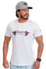 Camiseta Masculina Branca Bordada - Rodeo Farm Camiseta Masculina Branca Bordada - Rodeo Farm