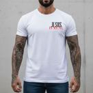 Camiseta Masculina Branca Gospel Minimalista Slim Fit Algodão Premium Camisa Casual Streetwear Moderna Gola Redonda Confortável Camiseta Masculina Branca Gospel Minimalista Slim Fit Algodão Premium Camisa Casual Streetwear Moderna Gola Redonda Confortável