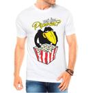 Camiseta Masculina Branca Jubileu Pipoca Picapau 01 Camiseta Masculina Branca Jubileu Pipoca Picapau 01