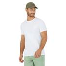 Camiseta Masculina Branca Lisa Basica Malwee Original Algodão Gola Redonda