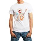 Camiseta Masculina Branca Música Guitarra Violão Baixo 05