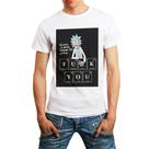 Camiseta Masculina Branca Rick and Morty 02 Camiseta Masculina Branca Rick and Morty 02