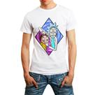 Camiseta Masculina Branca Rick and Morty 18 Camiseta Masculina Branca Rick and Morty 18