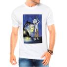 Camiseta Masculina Branca Rick and Morty 42 Camiseta Masculina Branca Rick and Morty 42