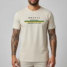 Camiseta Masculina Brasil Copa 2026 Camisa Futebol Casual Rumo ao Hexa Algodão Conforto Fit Cor:Off WhiteTamanho:P Camiseta Masculina Brasil Copa 2026 Camisa Futebol Casual Rumo ao Hexa Algodão Conforto Fit Cor:Off WhiteTamanho:P