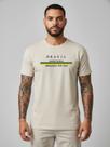 Camiseta Masculina Brasil Copa 2026 Seleçao Brasileira Camisa Top Promoção Especial Rumo ao Hexa! Cor:Off WhiteTamanho: