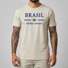 Camiseta Masculina Brasil Futebol Algodão Premium Camisa Casual Reforçada Confortável Manga Curta Estilo Torcida Nacional Slim Fit Camiseta Masculina Brasil Futebol Algodão Premium Camisa Casual Reforçada Confortável Manga Curta Estilo Torcida Nacional Slim Fit