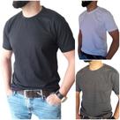 Camiseta Masculina Camisa Branca Preta Basica lisa Algodão 3 und Camiseta Masculina Camisa Branca Preta Basica lisa Algodão 3 und