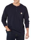 Camiseta masculina Carhartt folgada, pesada, manga comprida