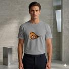 Camiseta Masculina Casual 100% Algodão Urso estiloso