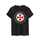 Camiseta Masculina Casual Clássica Estampada Com Manga Curta E Gola Redonda Fashion U-Umbrella