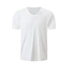 Camiseta Masculina Casual De Cor Sólida Com Decote Em V, Corte Solto, Manga Curta, Estilo Clássico