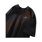 Camiseta Masculina Casual De Tamanho Grande, Respirável, Estilo Minimalista Japonês Com Estampa De Camiseta Masculina Casual De Tamanho Grande, Respirável, Estilo Minimalista Japonês Com Estampa De