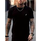 Camiseta Masculina Casual Estampa Minimalista Asa Estilo