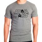 Camiseta Masculina Cinza Star Wars Filme 05