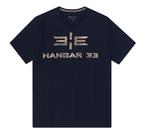 Camiseta Masculina Clássica Com Bordado Camuflado Hangar 33 73352