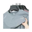 Camiseta Masculina Coreana Casual De Manga Curta Com Gola Redonda, Top Versátil E Confortável Para O