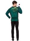 Camiseta masculina Costume Forum verde/dourada impressa em 3D, tamanho M