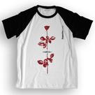Camiseta masculina Dasantigas malha 100% algodão estampa Depeche Mode - Violator em serigrafia.