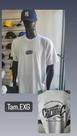 Camiseta masculina de algodão branca